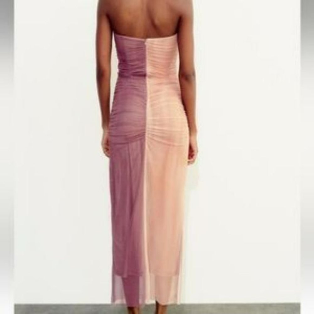 ZARA PRINTED TULLE DRESS - Picture 3 of 7